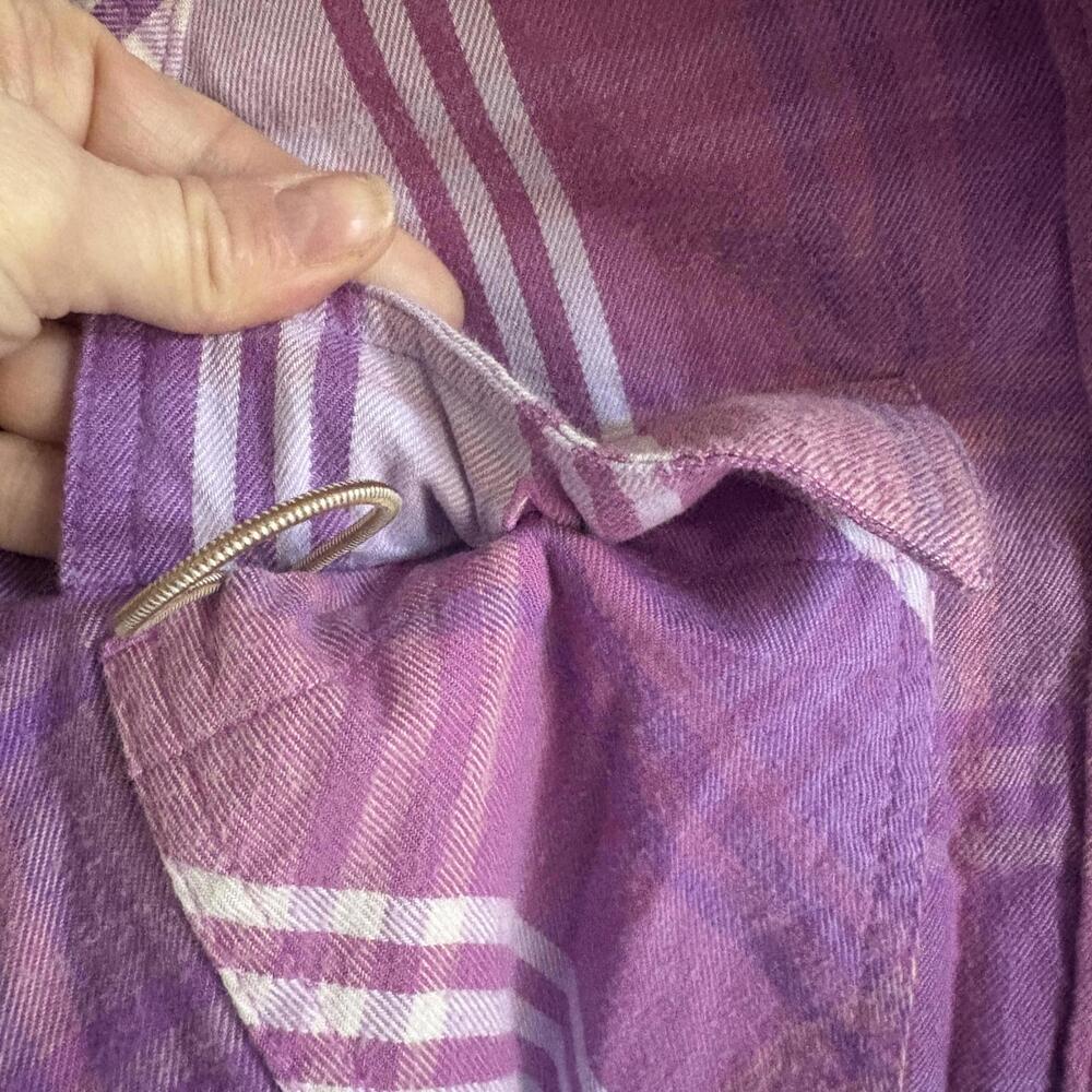 The North Face | Women’s Purple Lavender Plaid Soft Flannel Button Up Shirt Sz M - Picture 4 of 8